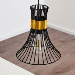 Suspension Ayen Noir, 1 lumière