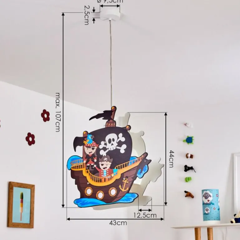 Suspension Ayer Blanc, 2 lumières