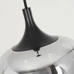 Suspension Azurara Noir, 1 lumière