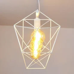 Suspension Babol Blanc, 4 lumières