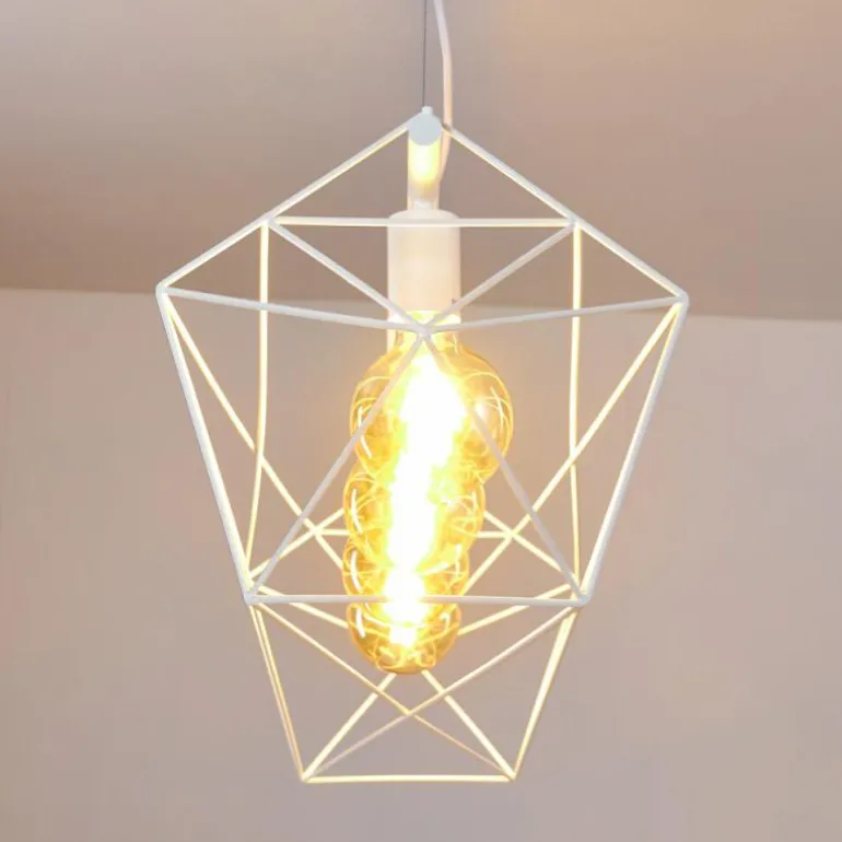 Suspension Babol Blanc, 4 lumières