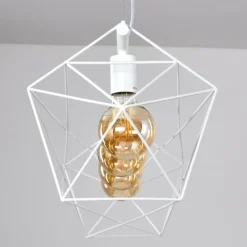 Suspension Babol Blanc, 4 lumières