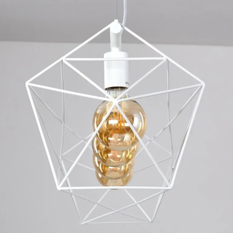 Suspension Babol Blanc, 4 lumières