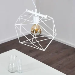 Suspension Babol Blanc, 1 lumière