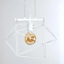 Suspension Babol Blanc, 1 lumière