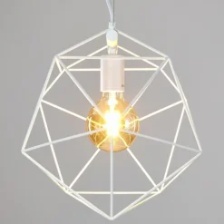 Suspension Babol Blanc, 1 lumière