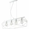 Suspension Babol Blanc, 4 lumières