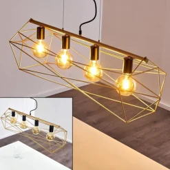 Suspension Babol Noir, 4 lumières