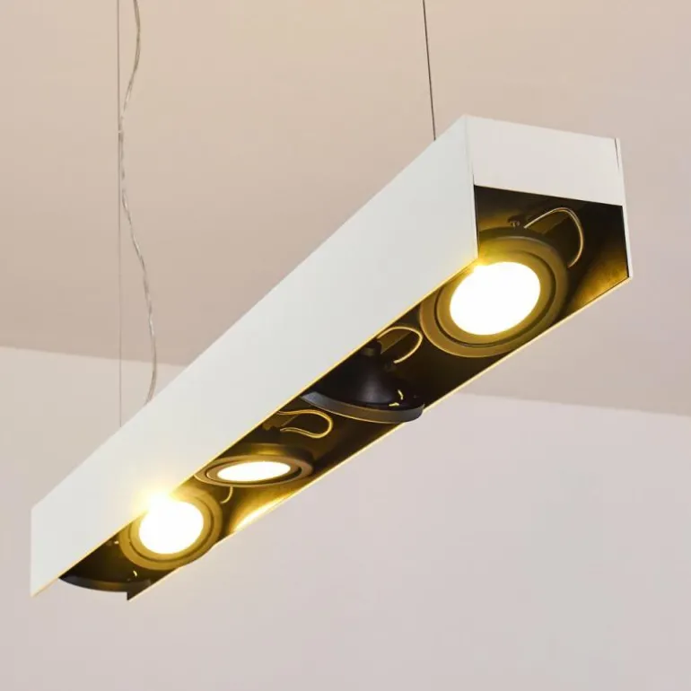 Suspension Bacoor LED Noir, Blanc, 5 lumières