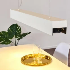 Suspension Bacoor LED Noir, Blanc, 5 lumières