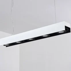 Suspension Bacoor LED Noir, Blanc, 5 lumières