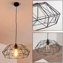 Suspension Badalucco Noir, 1 lumière