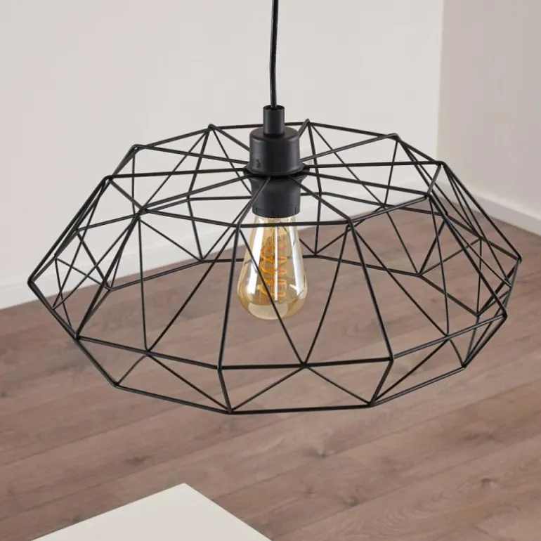 Suspension Badalucco Noir, 1 lumière