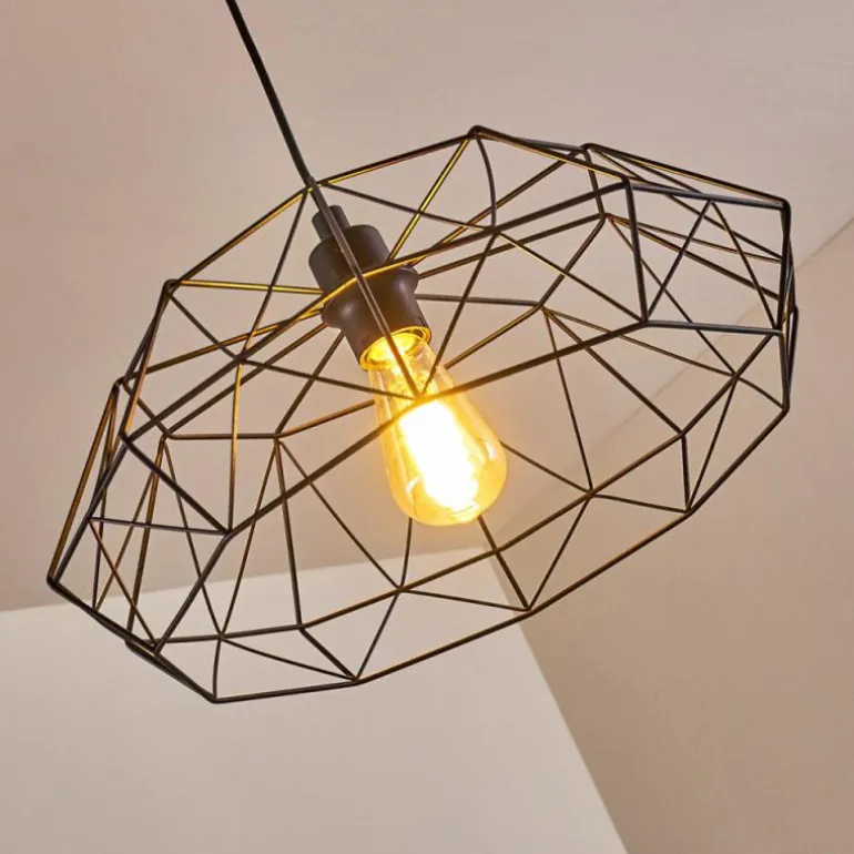 Suspension Badalucco Noir, 1 lumière