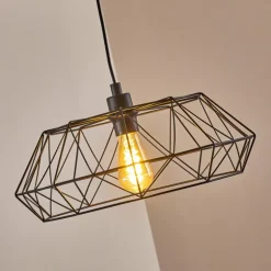 Suspension Badalucco Noir, 1 lumière