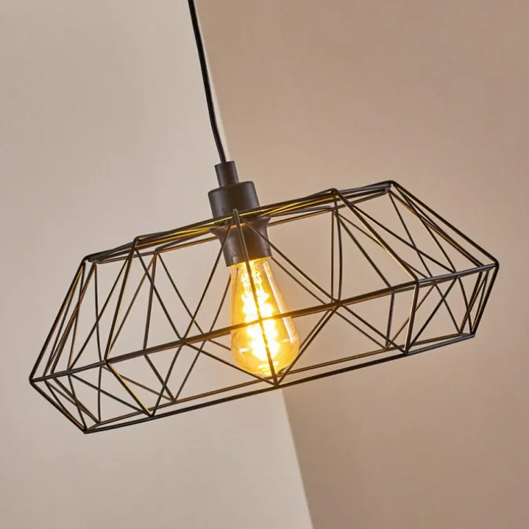 Suspension Badalucco Noir, 1 lumière