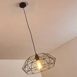 Suspension Badalucco Noir, 1 lumière