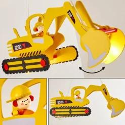 Suspension Bagger Jaune, 2 lumières