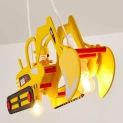 Suspension Bagger Jaune, 2 lumières