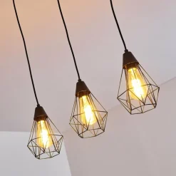 Suspension Baguio Noir, 3 lumières