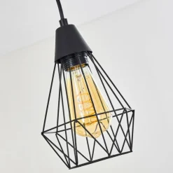 Suspension Baguio Noir, 3 lumières