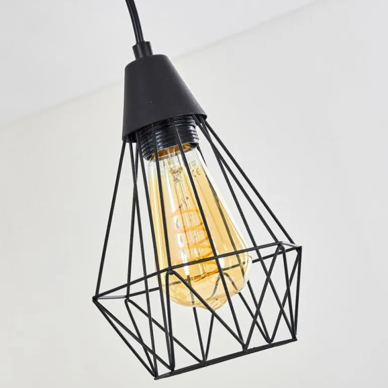 Suspension Baguio Noir, 3 lumières