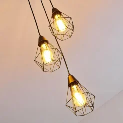Suspension Baguio Noir, 3 lumières