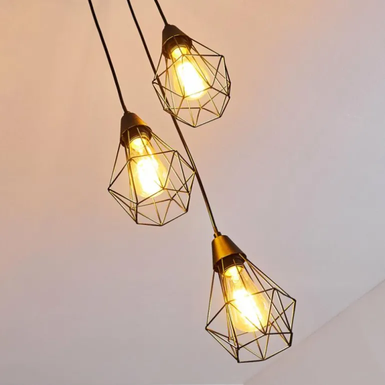 Suspension Baguio Noir, 3 lumières
