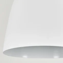 Suspension Bakou Blanc, 1 lumière