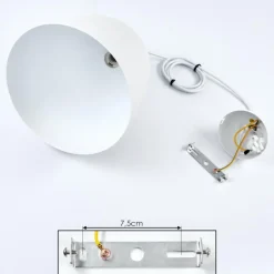 Suspension Bakou Blanc, 1 lumière