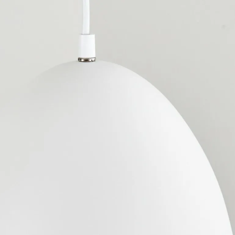 Suspension Bakou Blanc, 1 lumière