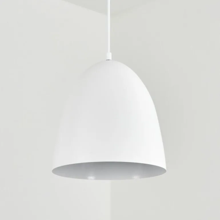 Suspension Bakou Blanc, 1 lumière