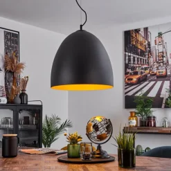 Suspension Bakou Noir, 1 lumière