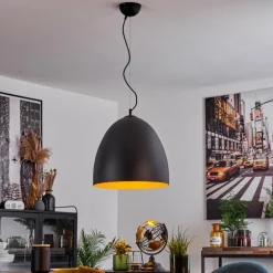 Suspension Bakou Noir, 1 lumière