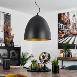 Suspension Bakou Noir, 1 lumière