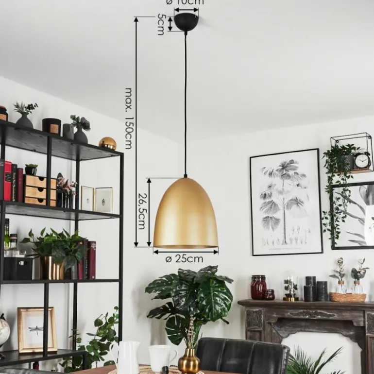 Suspension Bakou Noir, 1 lumière