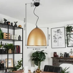 Suspension Bakou Noir, 1 lumière