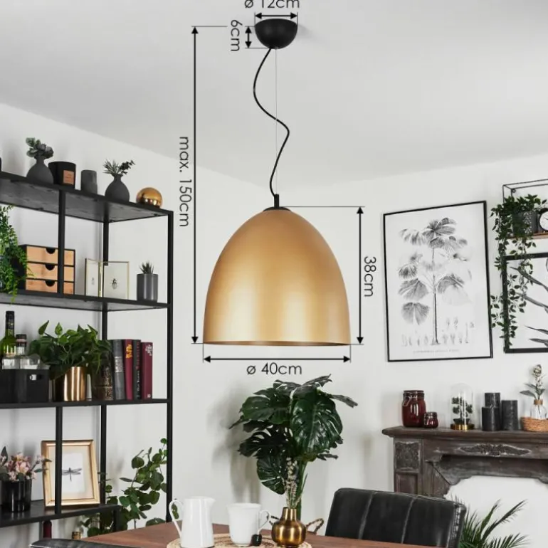 Suspension Bakou Noir, 1 lumière