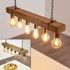 Suspension Balakovo Bois foncé, Rouille, 6 lumières