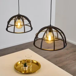 Suspension Ballarat Noir, 2 lumières