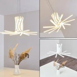 Suspension Bangor LED Blanc, 1 lumière