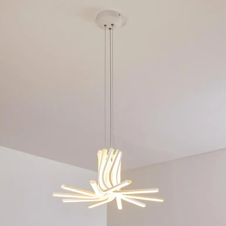 Suspension Bangor LED Blanc, 1 lumière