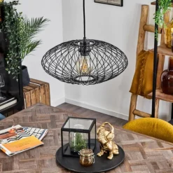 Suspension Banleou Noir, 1 lumière