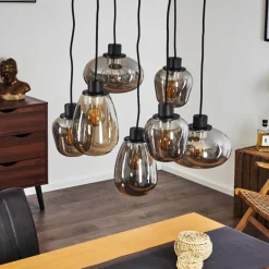 Suspension Barnegat Noir, 7 lumières