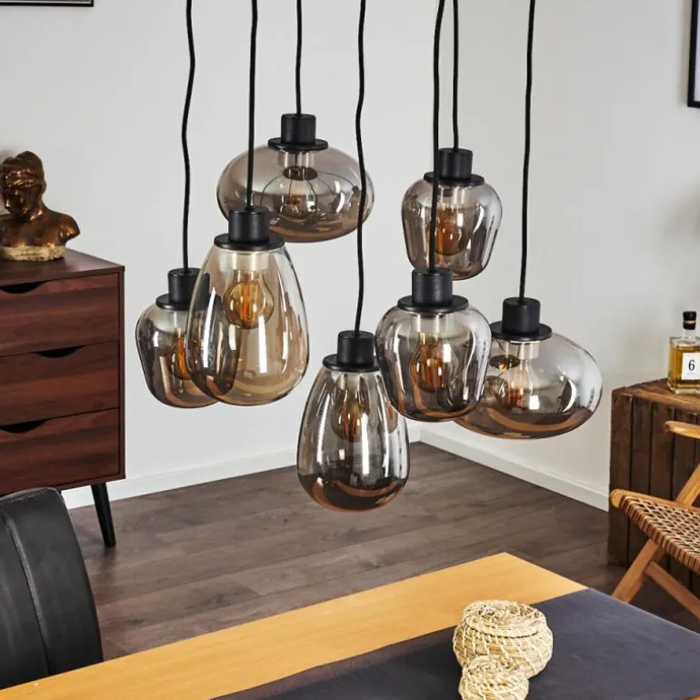 Suspension Barnegat Noir, 7 lumières