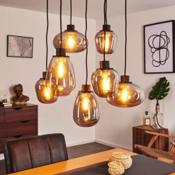 Suspension Barnegat Noir, 7 lumières