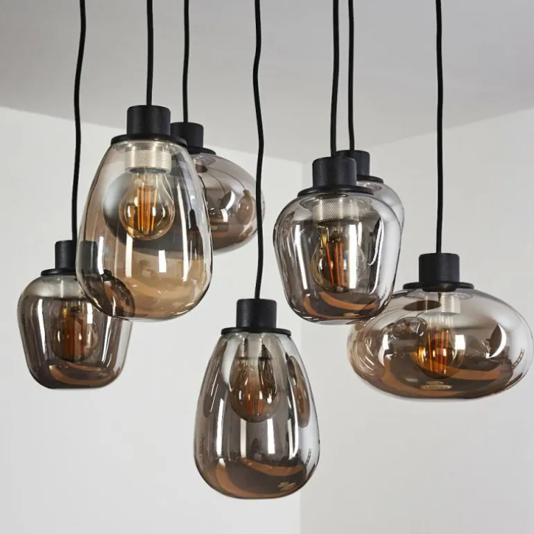 Suspension Barnegat Noir, 7 lumières