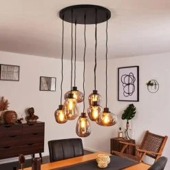 Suspension Barnegat Noir, 7 lumières