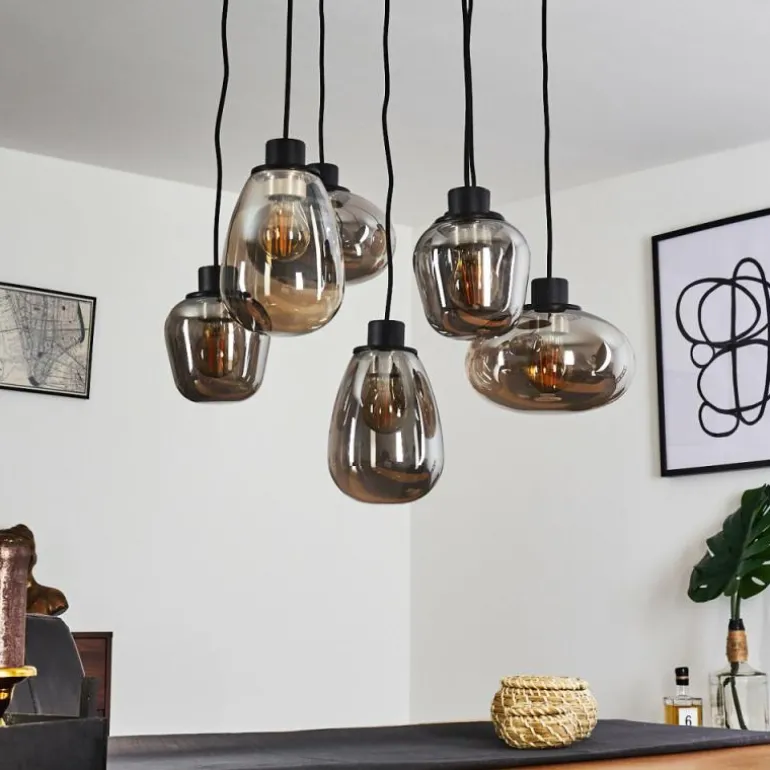 Suspension Barnegat Noir, 7 lumières