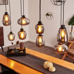 Suspension Barnegat Noir, 8 lumières